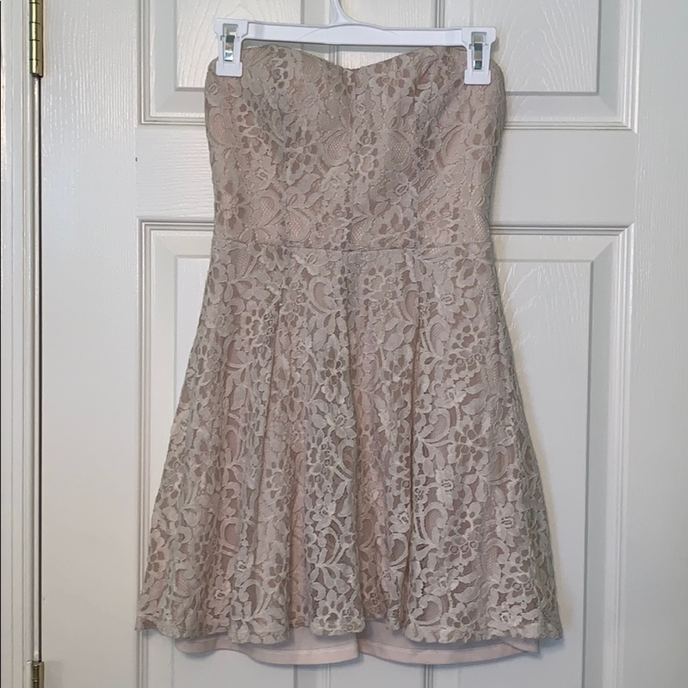 Charlotte Russe Strapless Lace Dress